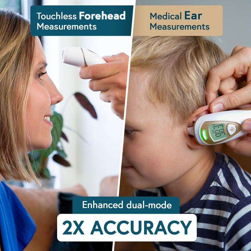 iProvèn Pro Series | Ear Thermometer with Non-Touch Forehead Function | Superior Accuracy for Adults, Kids, Babies | Premium Digital Thermometer for Adults and All Ages Standard - BeesActive Australia