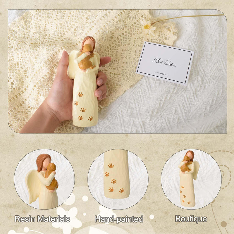 FVFVAHO Memorial dog, gift for dog owner wife for angel with dog, mourning gift, souvenir of deceased dog, condolence gift for the loss of a dog - BeesActive Australia