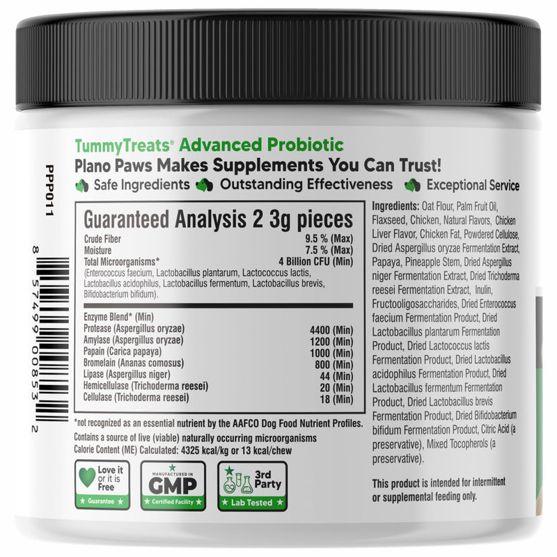 Probiotics for Dogs – Digestive Health Chews with Prebiotics & Enzymes | Dog Probiotic Supplement for Gut, Diarrhea Relief, Gas & Allergy Support – Chicken Flavor Soft Chews 90 Count