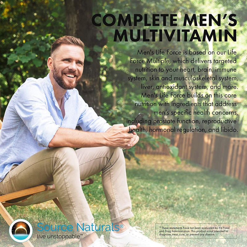 Source Naturals Men's Life Force Multiple, Enegry & Performance* - 180 Tablets