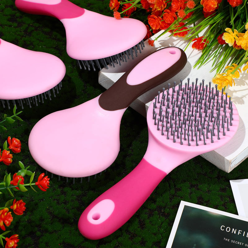 Zhehao 4 Pack Mane and Tail Brush Mane and Tail Horse Brush with Grip, Random Color - BeesActive Australia