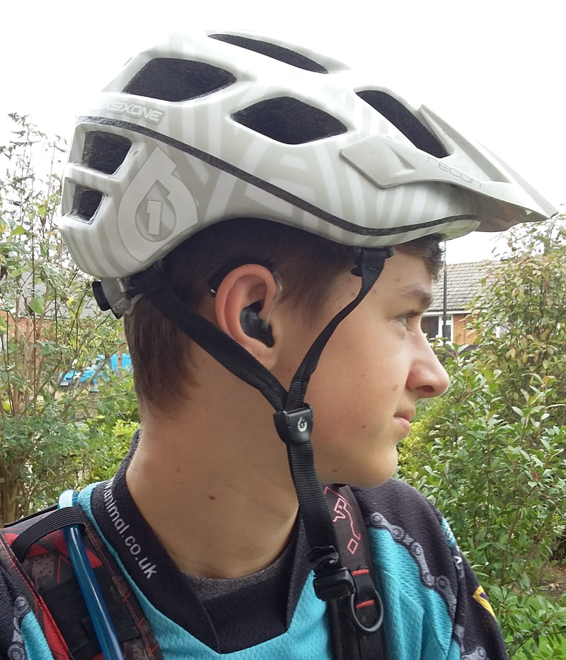 Ear Gear Mini Cordless – Protect Hearing Aids from Dirt, Sweat, Moisture, Wind – Fits Hearing Instruments 1” to 1.25” Black