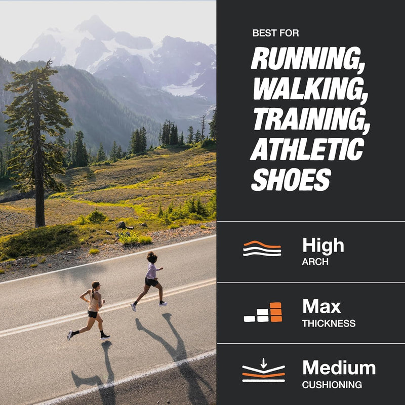 Superfeet Run Support High Arch (V2) Insoles for Runners with High Arch Support & EVOLyte Carbon Fiber - 13.5-15 Men Men 13.5-15 Green - BeesActive Australia