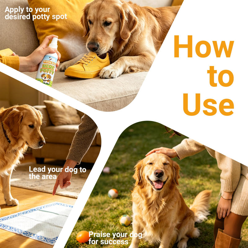 Potty Training Spray for Dogs, Dog Pee Spray for Indoor & Outdoor Use | Not Spray & Spray | Supports Potty Training & Helps Deter Marking | Gentle Formula | 6.8 fl oz