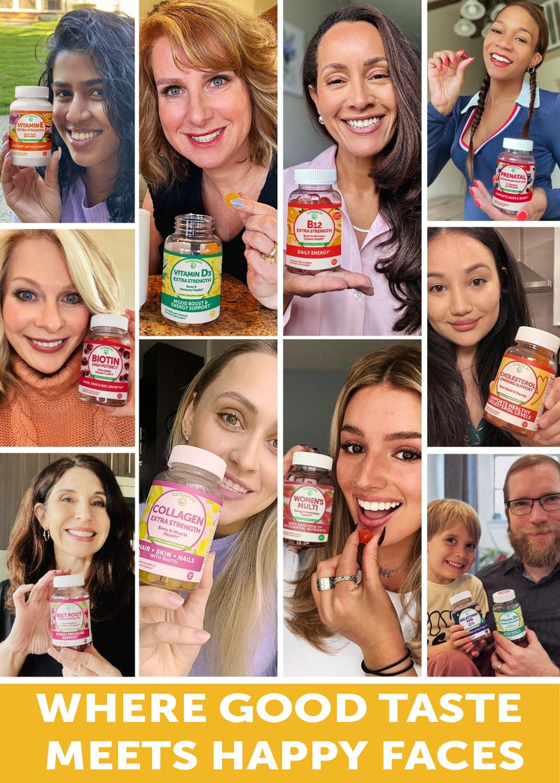 Lunakai USA Made Vitamin D3 Gummies 2000 IU, 60ct | Non-GMO Bone, Immune & Energy Support - Vitamin D Gummies for Women & Men - Tasty, Non-Sticky Daily Supplement 60 Count (Pack of 1)