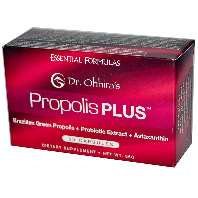 Dr. Ohhira's Propolis Plus 60 Capsules with Brazilian Green Propolis, Probiotic Extract and Astaxanthin