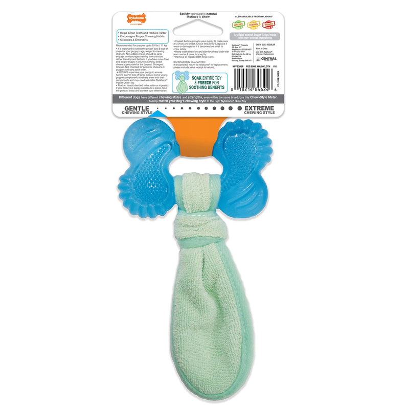 Nylabone Freezer Puppy Chew Toy - Puppy Chew Toy for Teething - Puppy Supplies - Peanut Butter Flavor, Small (1 Count) Small/Regular (1 Count) - BeesActive Australia