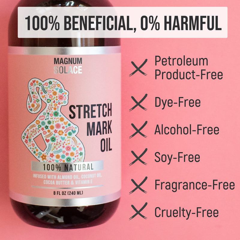 Nighttime Magnesium Cream and Stretch Mark Oil Cocoa - 2 Pack