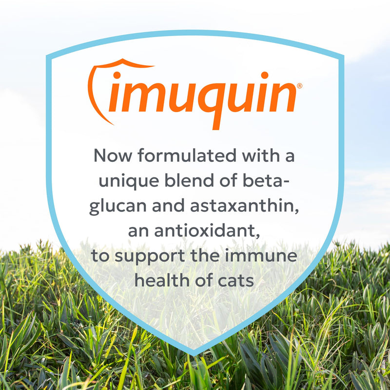 Nutramax Imuquin Immune Health Supplement for Cats, with Astaxanthin and Beta Glucans, 30 Sprinkle Capsules 30 capsules