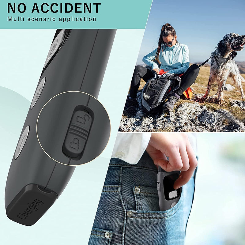PATPET Dog Training Collar with Remote - Waterproof Dog Training Collar for 2 Dogs Small Medium Large Dogs with Beep, Vibration and 16 Levels Static - Grey - BeesActive Australia
