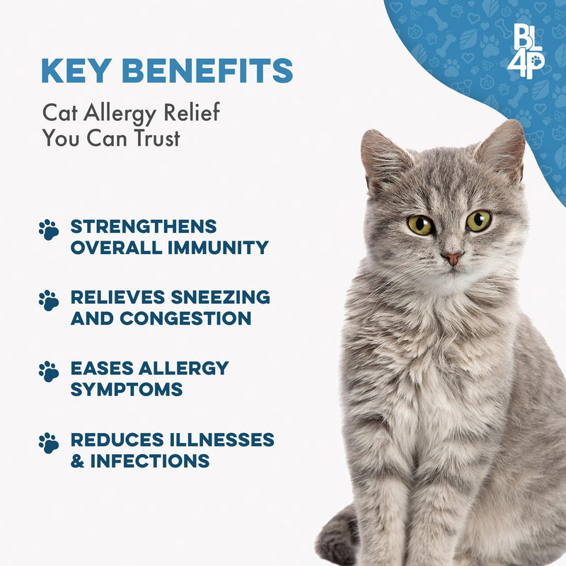 Itch Relief and Ear Infection Treatment for Dogs & Cats, Natural Ear Mites Treatment for Cats and Dogs Soothes Itchy Ears & Cat Allergy Relief & Immune Support, Relief for Seasonal Allergies