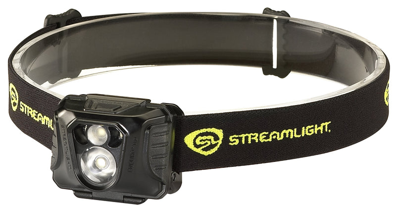 Streamlight 61422 Enduro Pro 200-Lumen LED Headlamp with Elastic Head Strap, Rubber Hard Hat Strap, and 3M Dual Lock Fasteners, Box, Yellow