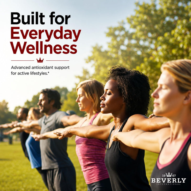Beverly International Advanced Antioxidant, 60 Tablets | High Potency Anti-Aging Formula, Wellness & Recovery, Powered by Vitamins A, C, E & Selenium, Combat Cell Oxidation