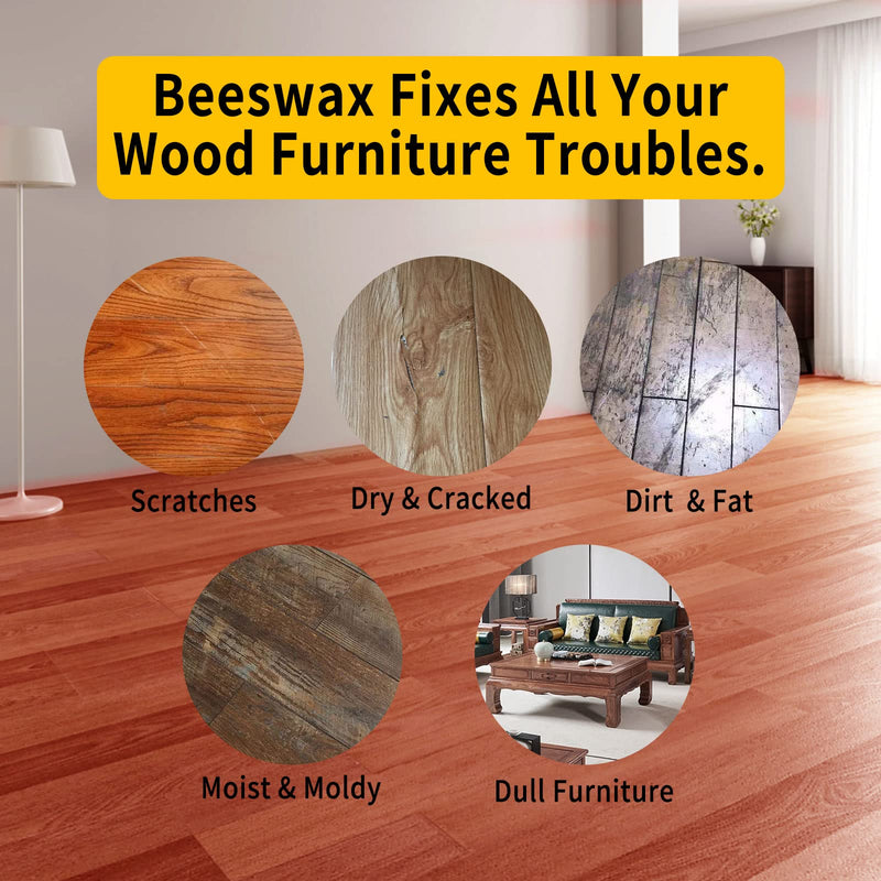 PIPIHUA Beeswax Furniture Wood Polish & Conditioner-Wood Seasoning Beeswax Oil for Wood Cleaner and Polish Furniture, 16.23 Fl Oz 16.22 Fl Oz (Pack of 1) - BeesActive Australia
