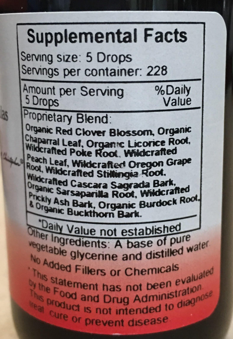 Dr. Christopher's Blood Stream Formula, 2 oz Glycerine Extract - Natural Herbal Blend 1 Fl Oz (Pack of 1)