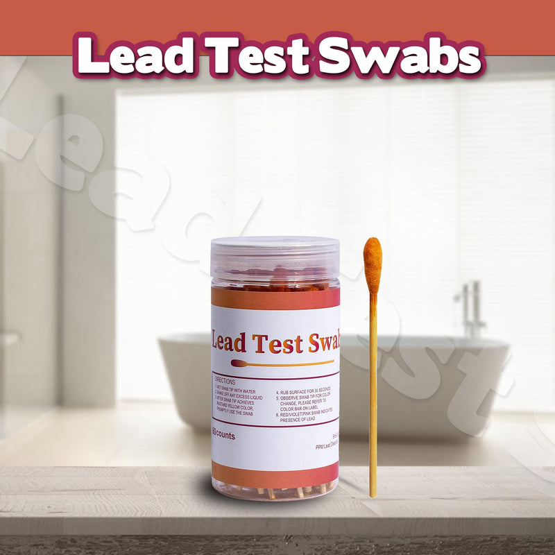 AAwipes Lead Test Swab Kit (60 Rapid Home Testing Swabs) 30-Second Results. Dip in Water. Home Use for - Painted, Jewelry, Ceramics, Wood (LS60) 60 - BeesActive Australia