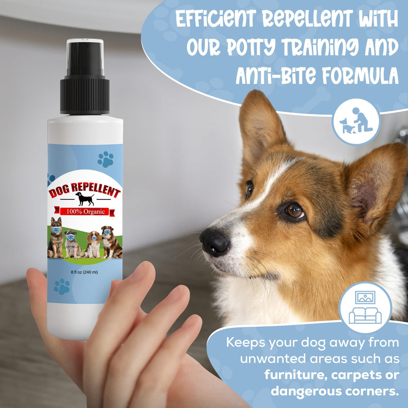 Organic Sprays - Trains Your Pet Where Not to Urinate, No More Marking, No Chew Spray for Puppies, Anti Chew Spray, Help stop unwanted dog behavior, Made in The USA, 8 oz 8 Fl Oz - BeesActive Australia