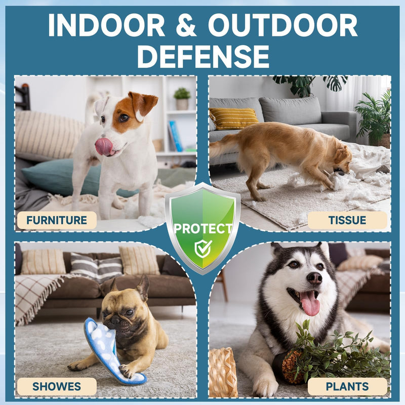 Dog Allergy Relief Chews + No Chew Spray for Dogs – Itch & Chew Control Bundle, Natural Skin & Coat Support Chews and Bitter Apple Spray to Prevent Chewing, Licking, Scratching – Indoor & Outdoor Care
