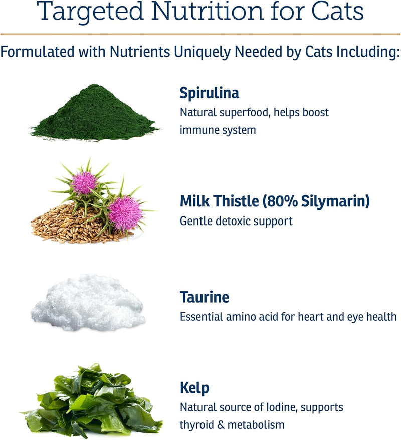 Rx Vitamins Essentials for Cats - Vitamin & Mineral Multivitamin Supplement - Add to Wet or Dry Cat Food - Powder 4 oz - BeesActive Australia