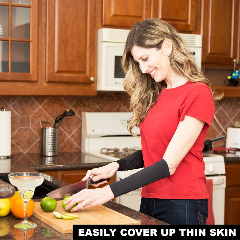 Skin Guards Skin Protection Forearm Sleeves - Made in USA - Pair X-Small-Small Light - BeesActive Australia