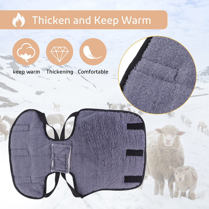 2 Pcs Goat Blanket Goat Blankets for Cold Weather Mini Horse Blanket Goat Coats for Winter Goat Supplies Goat Blankets Sheep Blanket S Brown S-2PCS - BeesActive Australia
