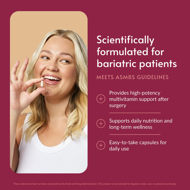 Bariatric Advantage Ultra Multivitamin with Iron, 90 Capsules | Ultra Multi with Iron, Capsule Format Multivitamin, Full B Vitamin Complex, with Vitamin C, Chromium and More 90 Count (Pack of 1)