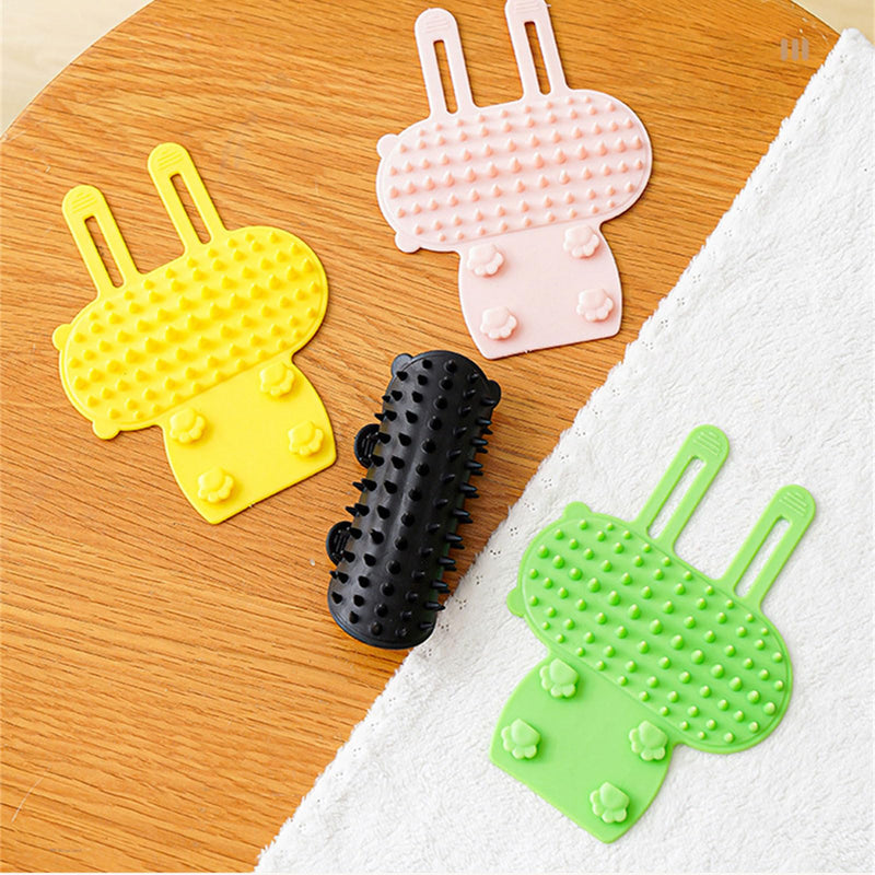 Cats Wall Corner Groomer Scratcher Comb for Boredom Cats Self Face Groomer Furniture Protective Table Leg Massage Brush Yellow - BeesActive Australia
