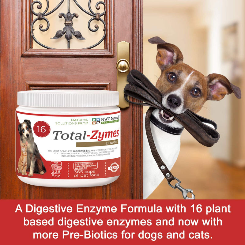 Total-Zymes- Digestive Enzymes for Dogs and Cats - Treats 365 Cups of Pet Food 8 Ounce (Pack of 1) - BeesActive Australia