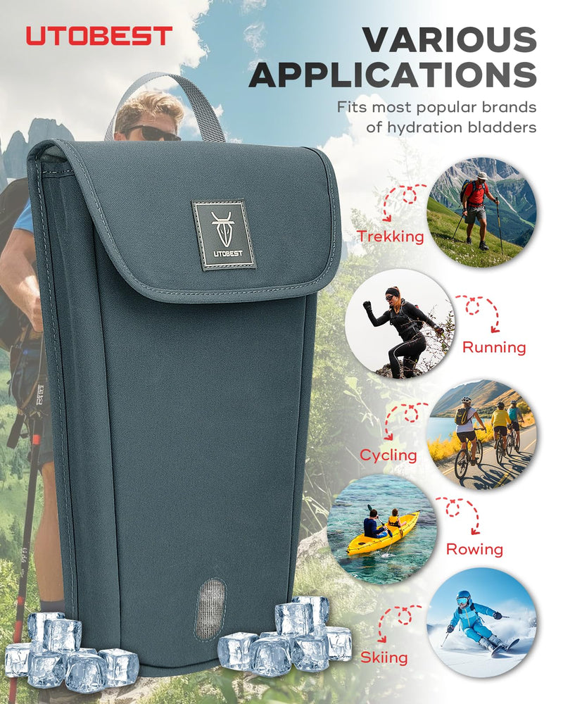 Insulated Insulation Bag, Fits 2L&3L Hydration Water Bladders, Lightweight & Water Resistant, Bladder is NOT Included 3 Liter - BeesActive Australia