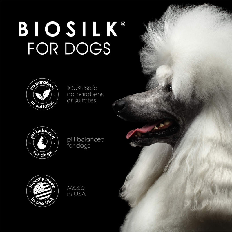 BioSilk Silk Therapy Conditioning Detangling Spray for Dogs with Natural Coconut Oil - Dog Matted Hair Detangler Conditioner for Dogs, Dematting Grooming Supplies, 7 Fl Oz 7 Fl Oz (Pack of 1) - BeesActive Australia