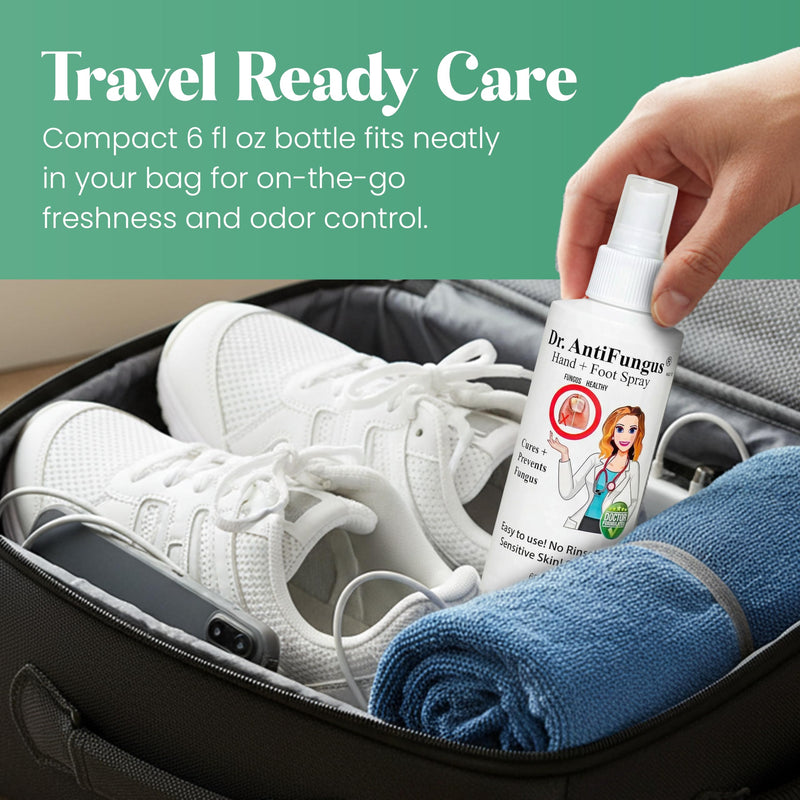 Hand & Foot Spray - Quick Drying Formula Solution - Helps For Itching, Burning, Scaling, and Discomfort - Hands, Feet, & Nail Soaking Solution - 6 fl oz - BeesActive Australia
