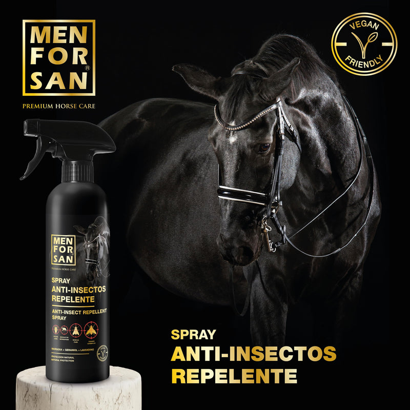 MENFORSAN Anti-Insect Repellent Spray, 500ml | with Margosa, geraniol and lavandin | Organic, 100% Natural | Premium Horse Care