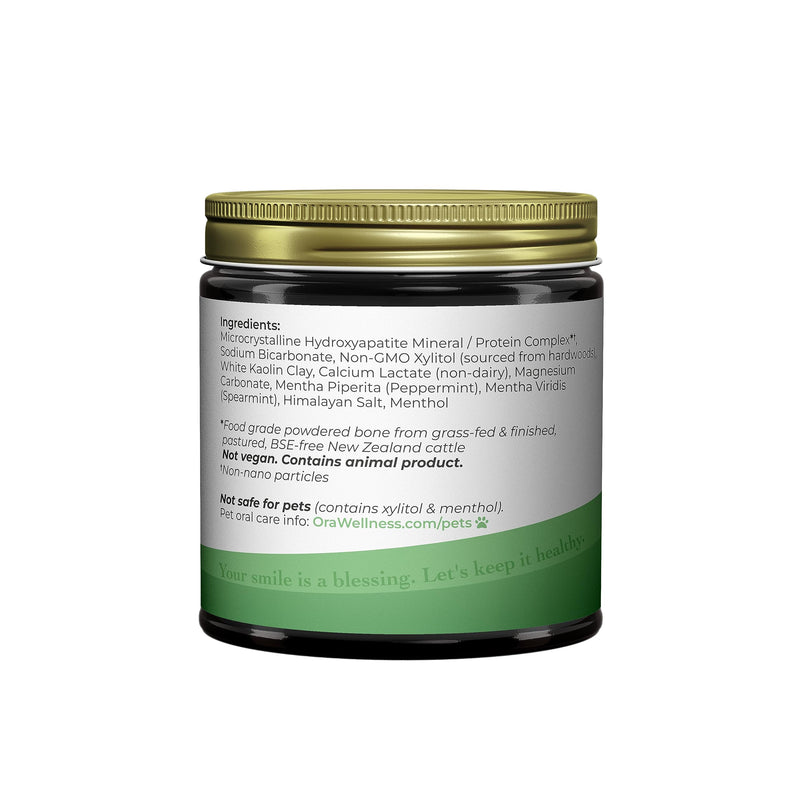 Shine Remineralizing Tooth Powder with Hydroxyapatite, Natural Teeth Whitening Powder, Tooth Stain Remover and Polisher, Fresh Mint - BeesActive Australia