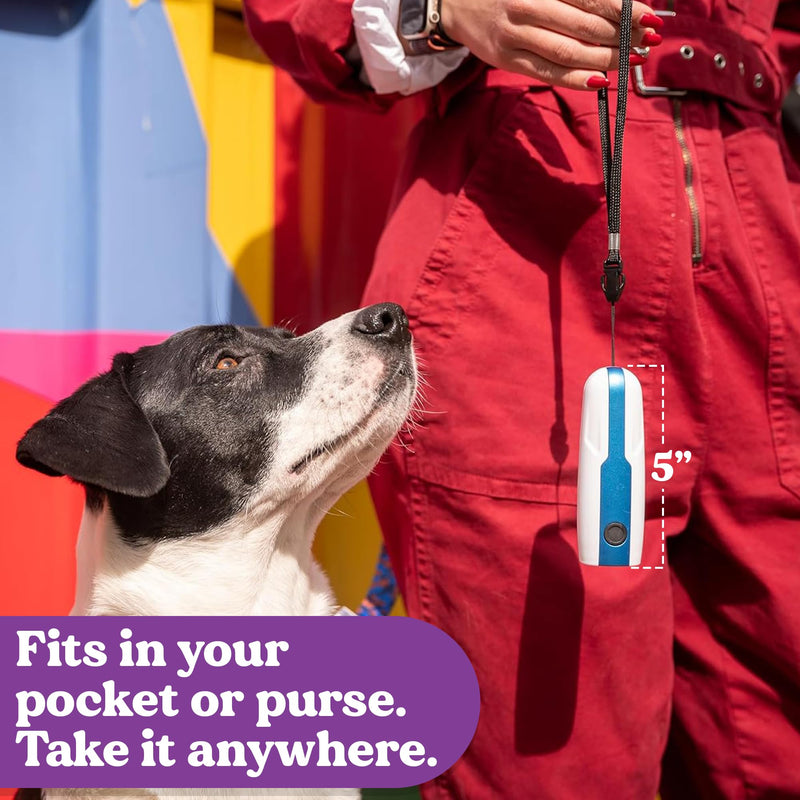 Doggie Don’t Anti Barking Device for Dogs - No Shock Bark Control & Dog Bark Deterrent - Humane Audible Dog Training Tool for Reactive Dogs, Stop Barking, Jumping & Leash Aggression - Rechargeable Purple, Rechargeable Battery