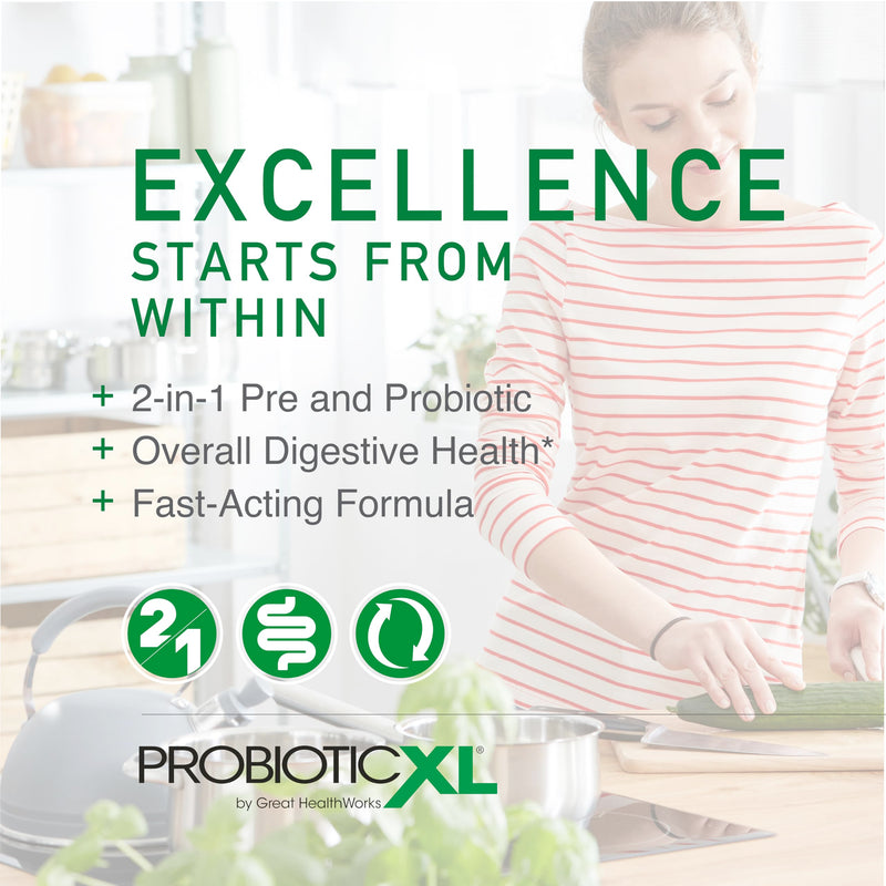 OmegaXL ProbioticXL Probiotic & Prebiotic, 30 Veggie Capsules 1 ProbioticXL