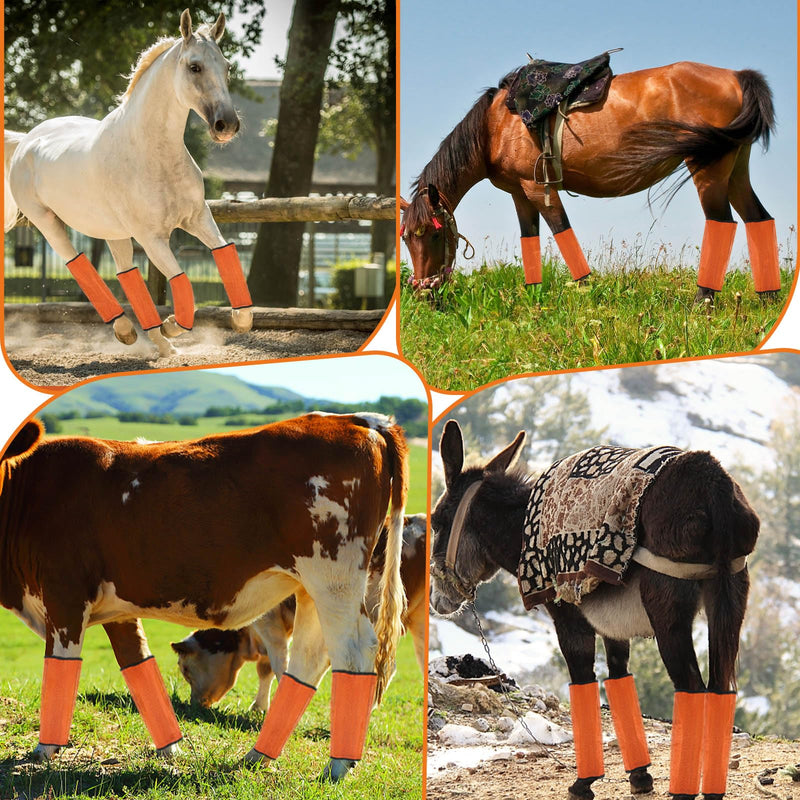 Fly Boots for Horses Set of 4, Breathable Shoe Fly Leggings for Horses, Fine Mesh Fly Leg Wraps for Horses, Stay on Horse Leg Fly Protectors Guards (Medium) Medium - BeesActive Australia