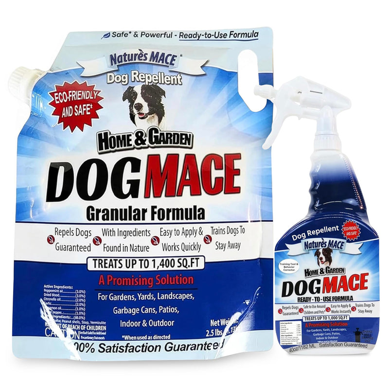 Dog Mace Repellent - 6lbs Granules + 40oz Spray