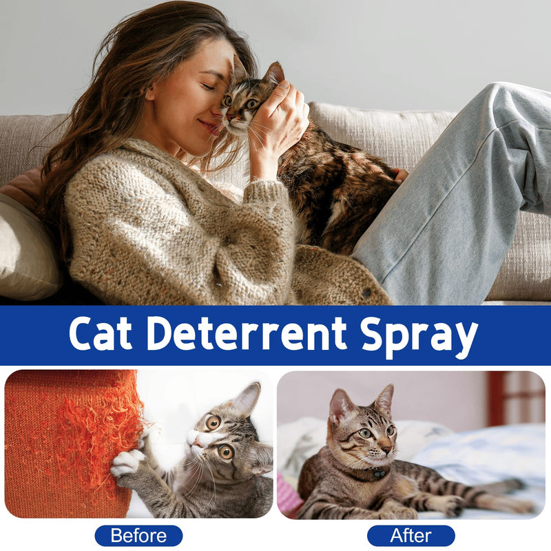 Cat Deterrent Spray. Cat Repellent Indoor for Cat and Kitten. Effective Cat Repellent Spray Training Aid for Furniture, Curtain, Sofa, Floor, Plant and More. Safe for Indoor & Outdoor Use. 120ML blue - BeesActive Australia