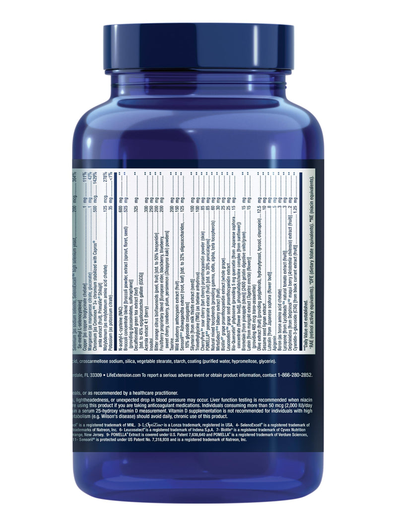 Life Extension Mix Tablets with Extra Niacin, 240 Tablets | High-Potency Multivitamin with Extra B3, Whole-Body Health & Healthy Aging, Gluten-Free