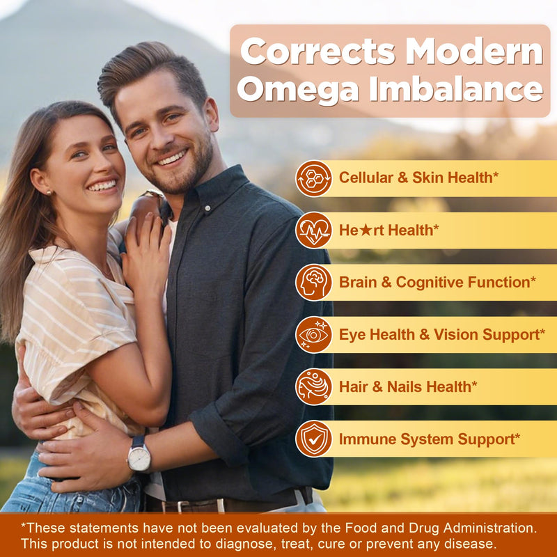 Omega 3-6-7-9 Gummies, Sea Buckthorn Oil 1200MG & Flaxseed Oil 500MG, 60 Ct | Organic Omega 7 Supplement w/Vitamin A, C, E, Fatty Acids, No Fish Taste, Supports Skin, Eye, Immune, Brain Health, Vegan 60 Count (Pack of 1)