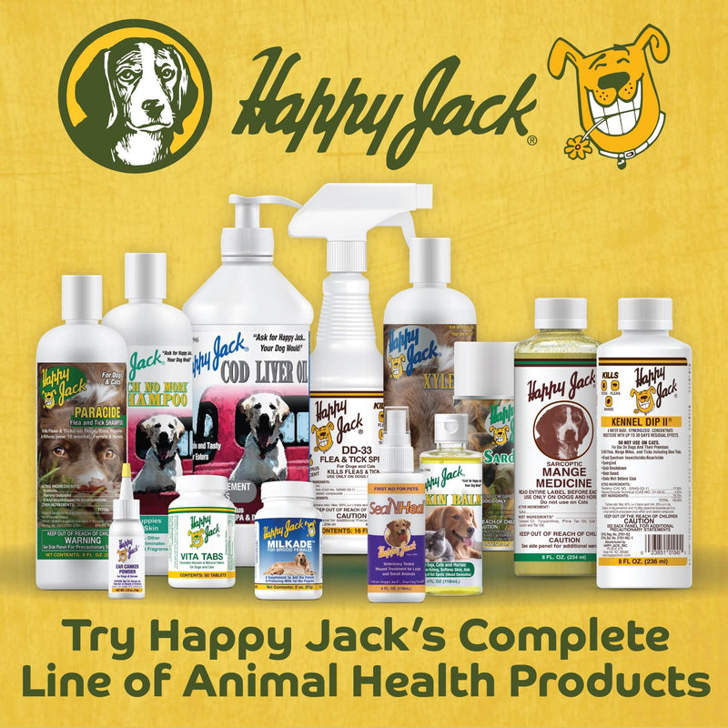 Happy Jack Dermaplex Skin & Coat Supplement Powder for Dogs (60 Servings) Made in USA, Supports Hair Regrowth After Eczema or Mange, Omega-Rich Formula for Shiny Coat and Healthy Skin