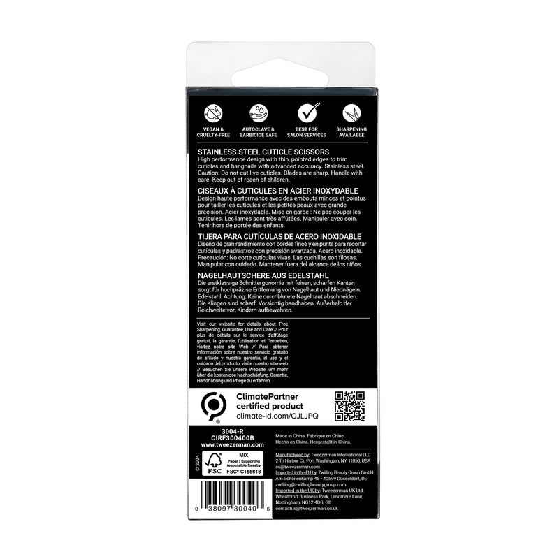 Tweezerman Cuticle Scissors (Stainless Steel) - BeesActive Australia