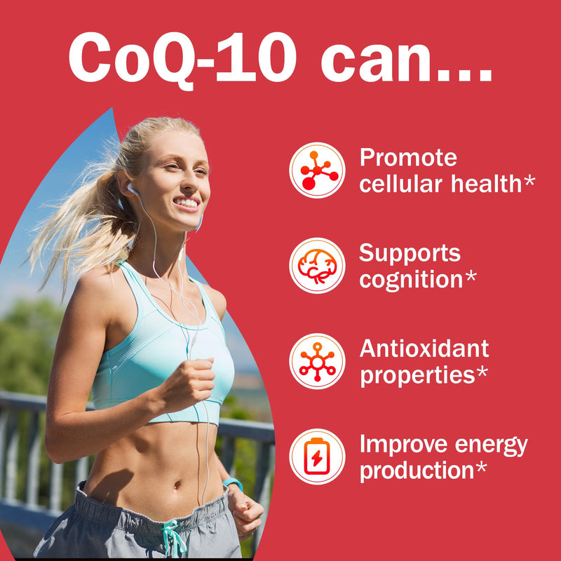NYO3 CoQ10 200mg with Lecithin and Vitamins E, Ultra High Absorption, Antioxidant for Energy Production, High Coenzyme Q10 Content, Gluten Free, Non-GMO, 60 Days Supply 60 count(200mg)
