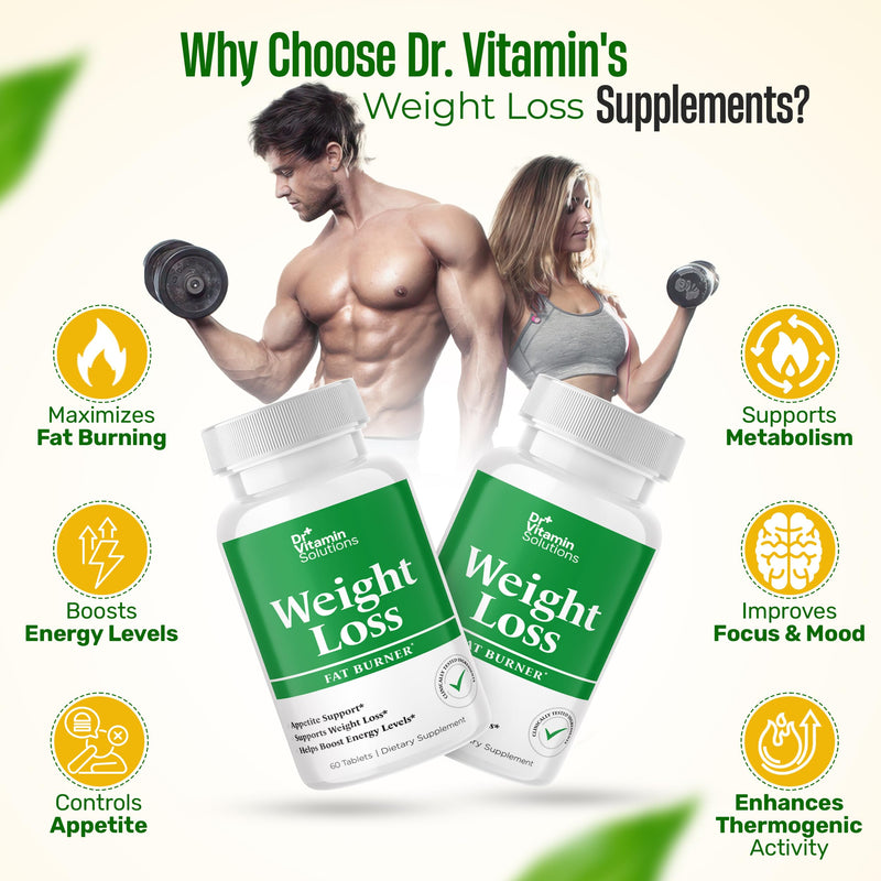Fat Burner for Women and Men - Thermogenic Weight Loss Diet Aid | Appetite Suppressant, Metabolism Booster, Belly Fat Support, Green Tea, Garcinia Cambogia, Chromium, Non-GMO, 60 Tablets 60 Count (Pack of 1)