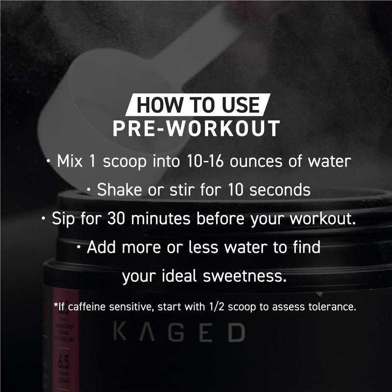 Kaged Original Pre Workout Powder | Fruit Punch | Pre-Workout with Creatine, Beta Alanine, L-Citrulline, BCAAs | 274 mg Organic Caffeine | Pre Supplements for Men & Women | 20 Servings