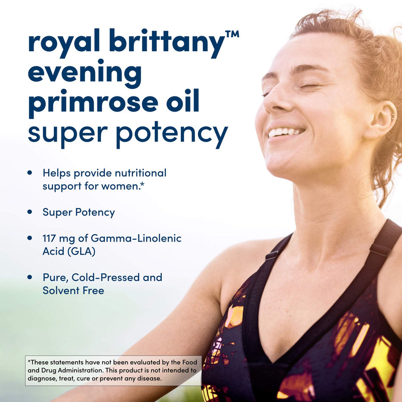 American Health Dietary Fiber Supplements, Royal Brittany Evening Primrose Oil, Pack of 2, 60 Count 60 Count (Pack of 2)