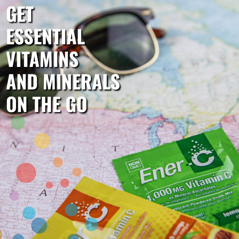 Ener-C Multivitamin Drink Mix - Vitamin Packets for Water, Electrolytes Powder Packets, Vitamin Drink Mix, Hydration Liquid Mix, Immune Booster for Adults, Healthy Energy - Lemon Lime, 30 Count | Vitamin Packets for Water, Vitamin Drink Mix, Hydration ...