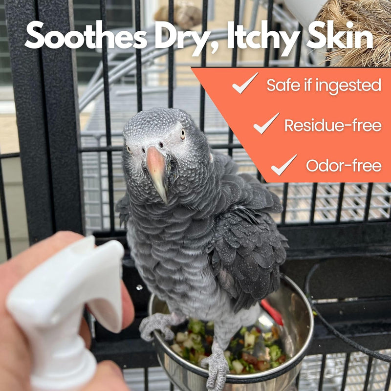 UnRuffledRx™ Aloe Vera Bird Spray - 8oz Bird-Safe Moisturizing Mist - Safe if Ingested, Conditions Feathers, Gentle for Daily Use - Fine-Mist Application, Natural, Odor-Free, Made in USA 8 Fl Oz (Pack of 1) - BeesActive Australia