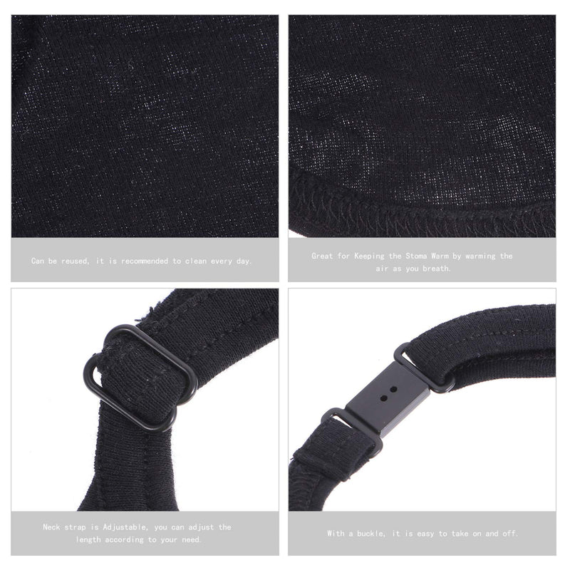 Healifty Tracheostomy Neck Stoma Protector Dust- Proof Neck Trachea Protector Dust- Proof Cover Shield 2Pcs