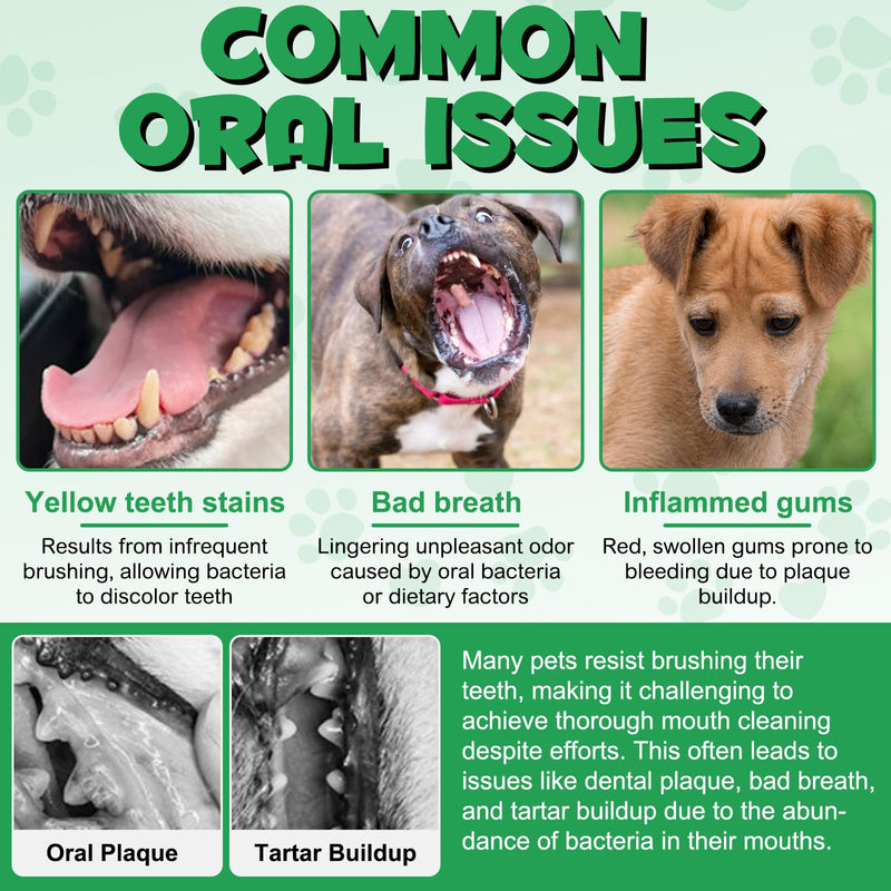 Oral Care Spray for Dogs, Pet Breath Dental Care Spray with Natural Ingredients, Dog Breath Freshener for Bad Breath, Plaque and Tartar, Pet Health Supplies Teeth Treatment Spray - 5.1 Fl Oz / 150ml - PawsPlanet Australia